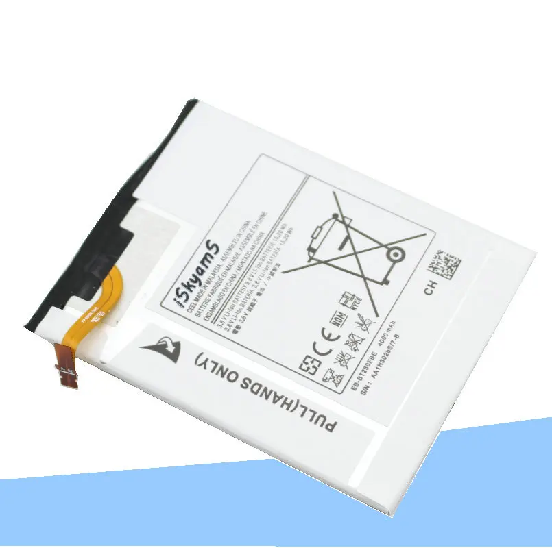 10 шт./лот 4000 мА/ч EB-BT230FBE Аккумулятор для планшета SamSung Galaxy Tab 4 7 0 &quotуголок T230 T231 T235