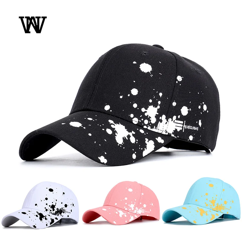 Граффити точки брызги чернил Snapback хип хоп кепки женские бейсболки мужские