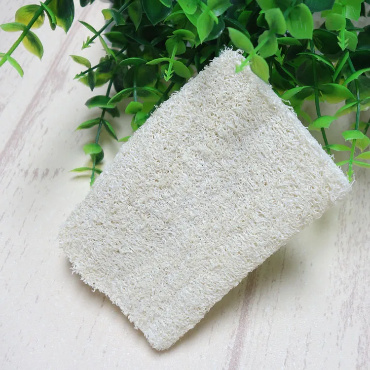 10 шт./лот 4 дюйма натуральный Luffa Loofa губка для душа