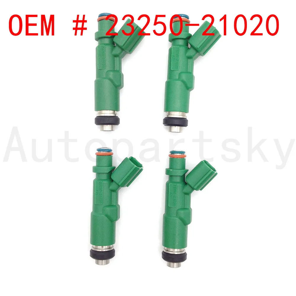 4 шт./лот) Тестовая Топливная форсунка 23209-21020 для Toyota Prius Vitz Yaris 4cyl 1.5L-L4 1NZ-FE 23250-21020 2320921020 инжектор