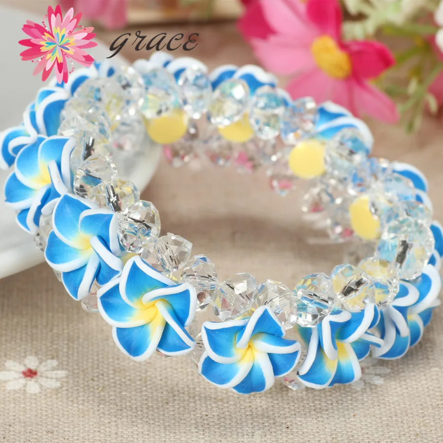 1 шт./лот красивый браслет ручной работы из полимерной глины для девочек Женский
