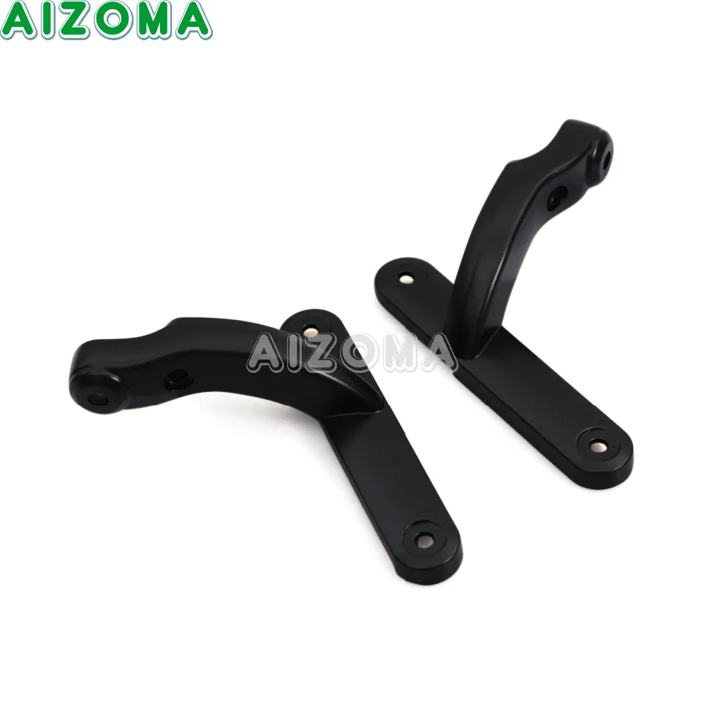 

2pcs Black Motorcycle Front Auxiliary Lighting Bracket for Harley Touring Electra Glide FLHT Road King FLHR FLHX FLHXS 1994-2019