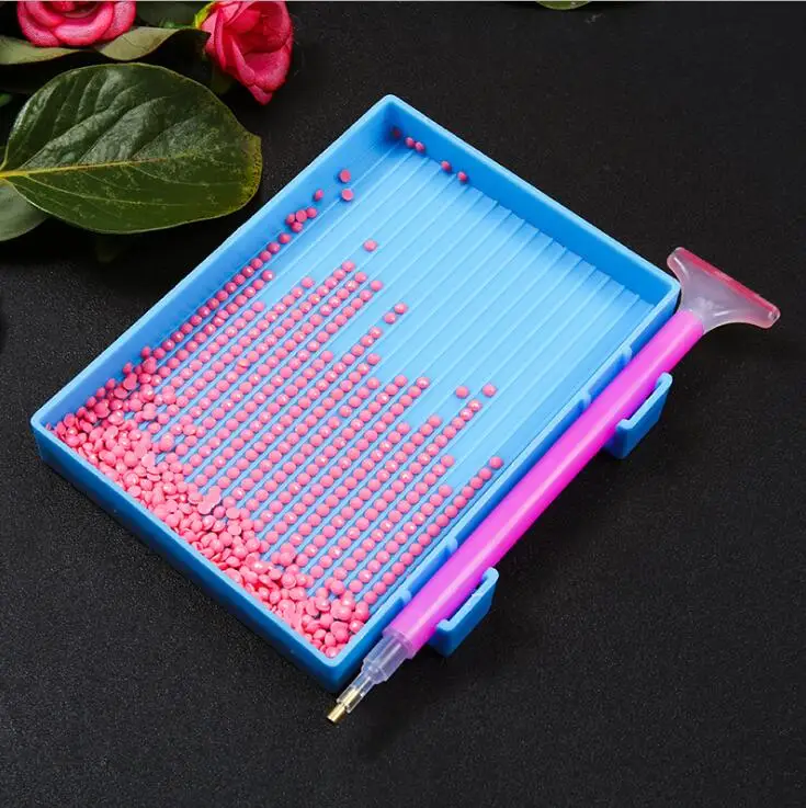 5d DIY алмазная живопись Алмазная вышивка аксессуары Большая емкость Большая буровая пластина пластиковый лоток большие наборы ручка для сверления