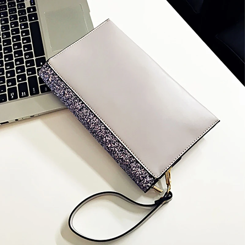 Женская Блестящая Сумочка-конверт блестящая вечерняя сумочка-клатч в светском