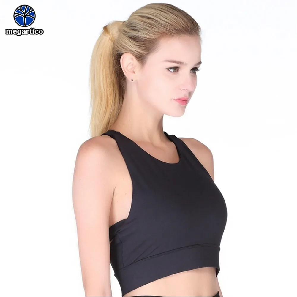 Quick Dry Running Yoga Bra Top Women Back Workout Sport Brassiere Anti-sweat Nylon Fitness Halter Wireless | Спорт и развлечения