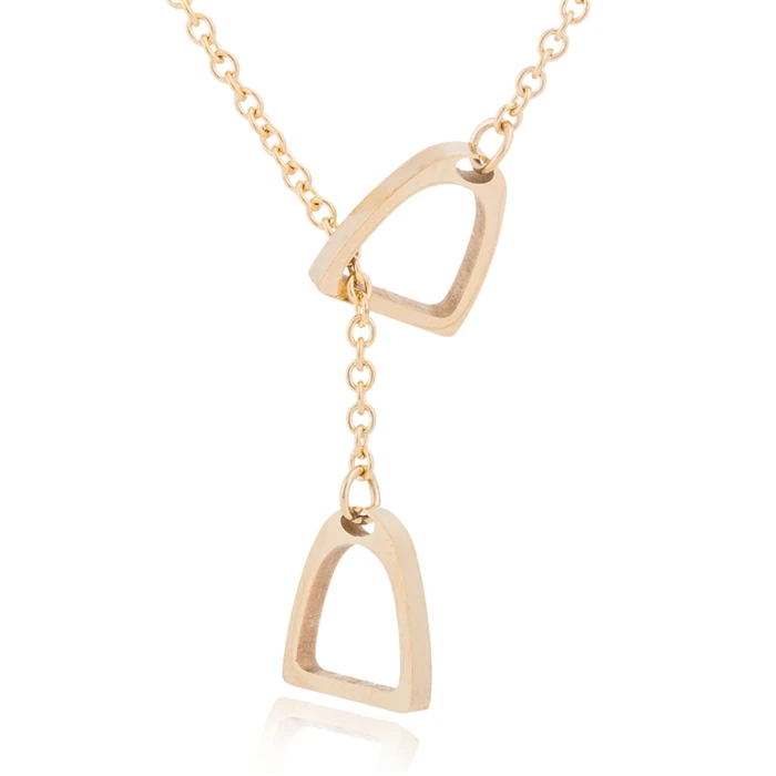 gold necklace Yiustar красивое благородное подковообразное ожерелье Женская цепочка с конем чокер животное кулон ожерелье s Paw ожерелье женские ювелирные изделия - Окраска металла: gold necklace