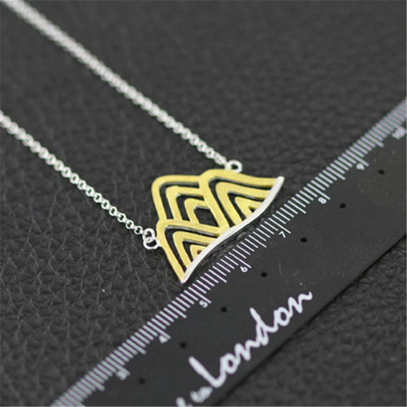 творческий Хилл горы дизайн кулон ожерелье новинки ручная работа реальный