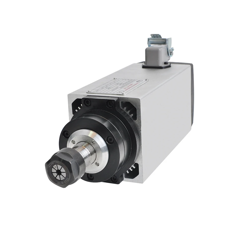 Мотор шпинделя 4 кВт квадратный с воздушным охлаждением маршрутизатор двигатель