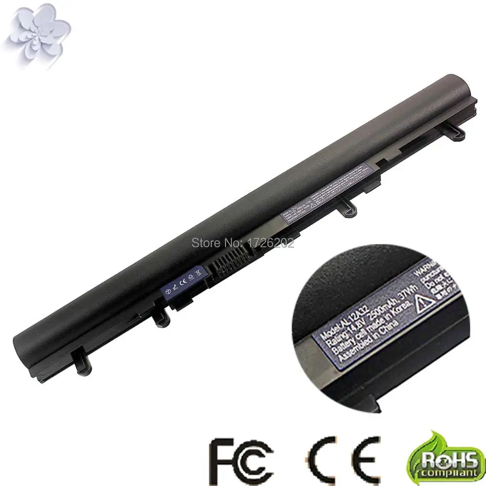 

37Wh AL12A32 AL12A72 Аккумулятор для Aspire E1 E1-410G Series V5