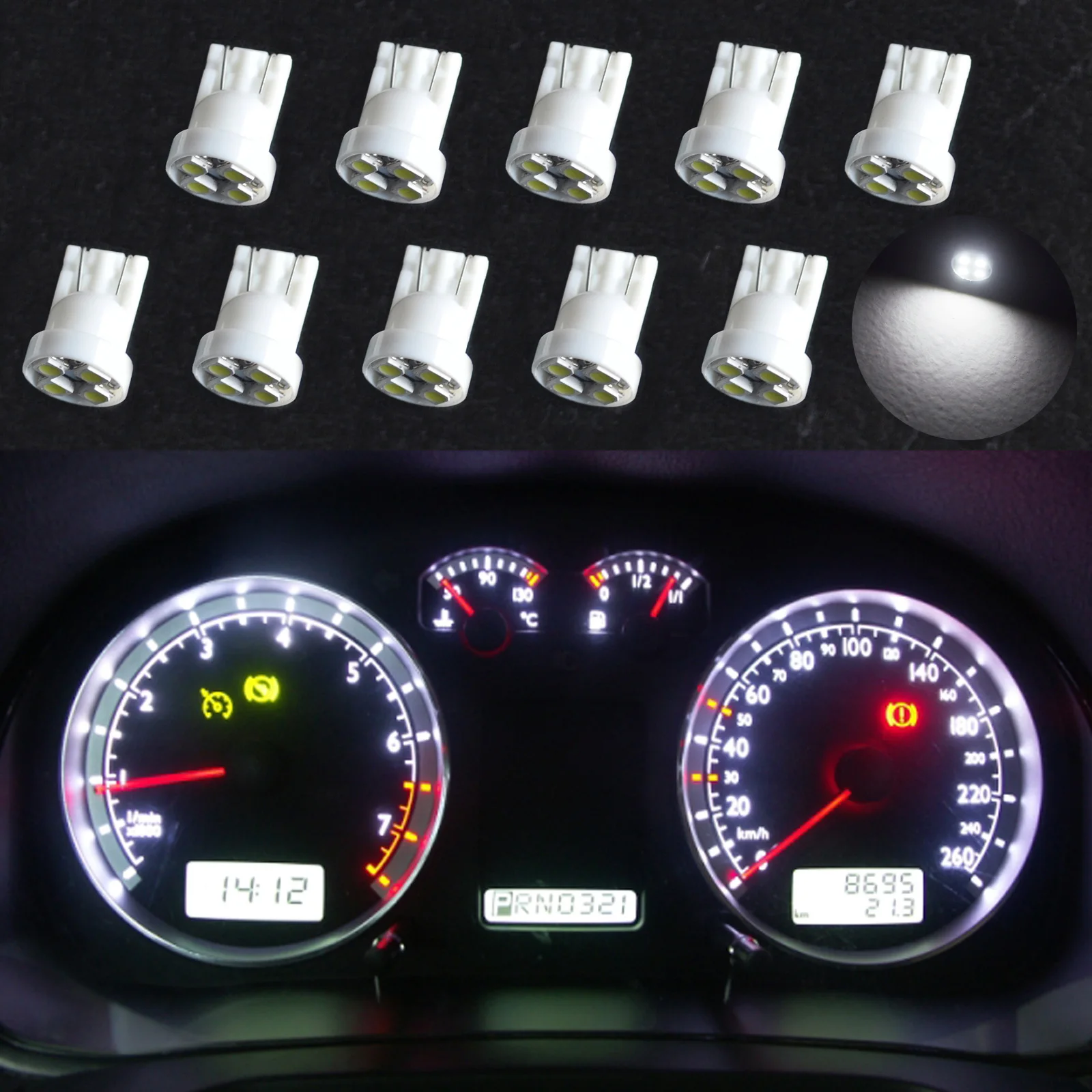 10 шт. T10 4 SMD клиновидный для салона инструмент боковых окон автомобиля светильник