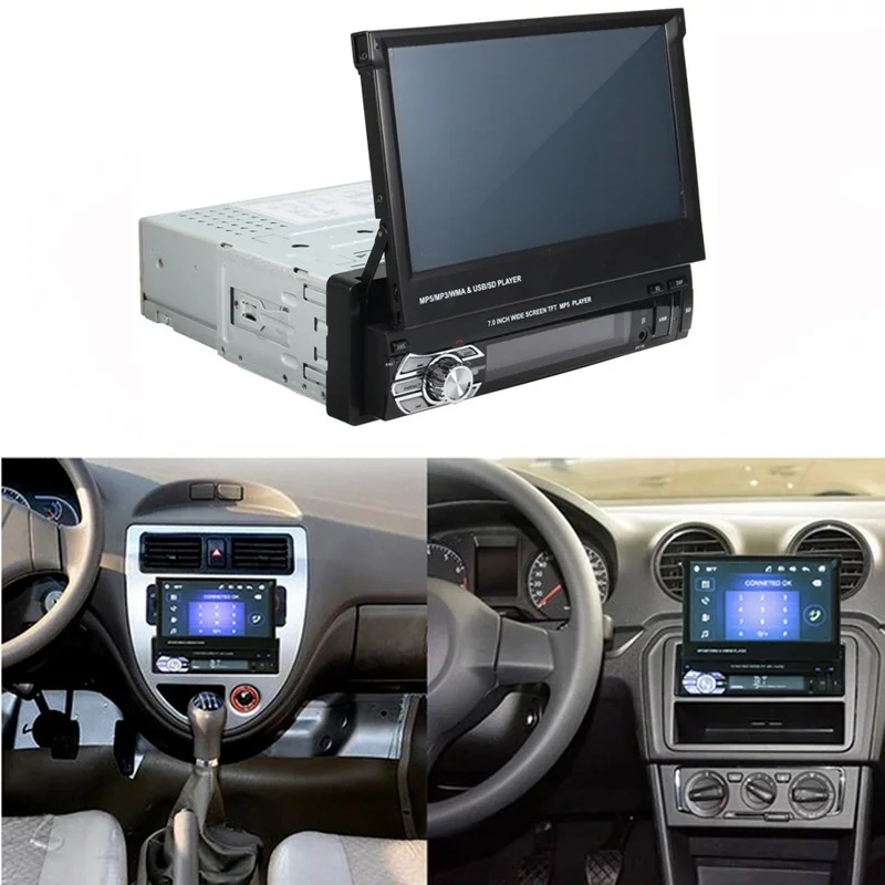 Camecho Авторадио Bluetooth 1 din автомобильное радио 7 "HD сенсорный экран Универсальный