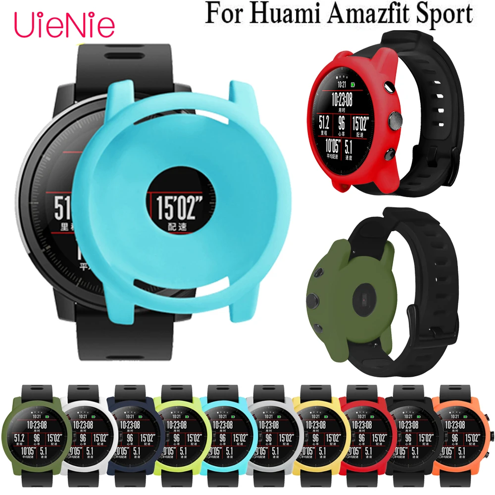

Силиконовый полноразмерный чехол для Huami Sport, противоударный и красивый чехол с защитой циферблата