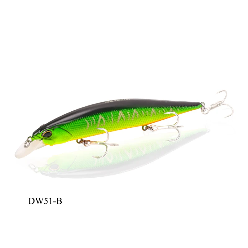DW51-B TSURINOYA для рыбалки приманки DW51 120 мм 19,5g заброса на подтяжках блесна жесткая приманка Щука Искусственные воблеры снасти для ловли окуня - Цвет: DW51-B