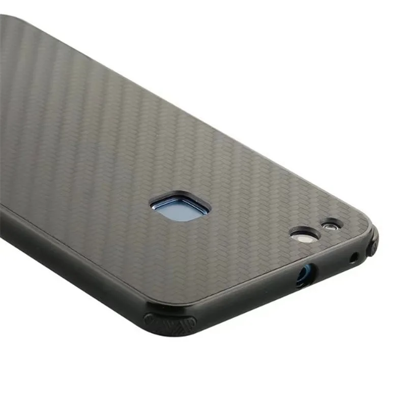 ZEALLION For Huawei P10 Lite Luxury Plating Aluminum Metal Frame + Carbon Fiber Hard PC Shockproof Back Cover | Мобильные телефоны
