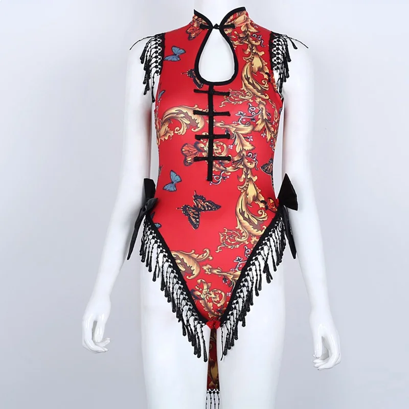 Костюмы для косплея DJ певица Ретро Cheongsam Cos платье бар DS гейши производительность пикантная танцевальная ночной клуб Gogo костюм, SC27