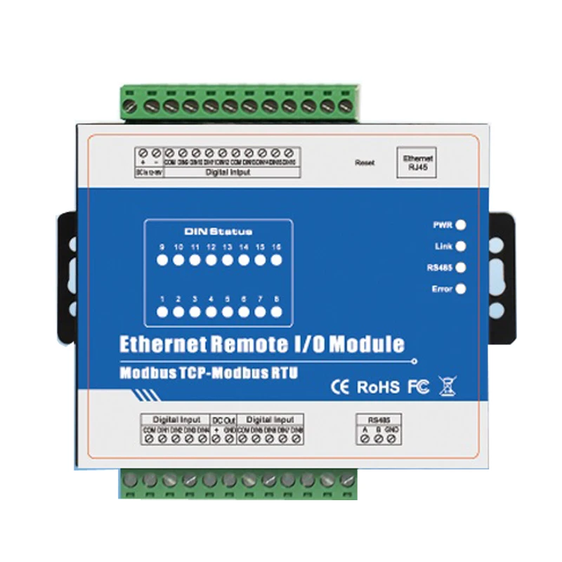 M410T (16DI + RJ45 RS485) Высокое Скорость счетчик импульсов Ethernet сетевое удаленное IO IOT