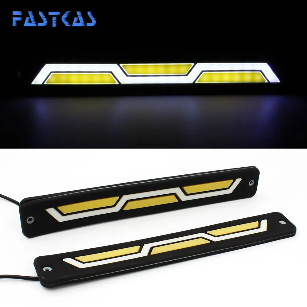 СВЕТОДИОДНЫЙ DRL Дневной светильник 100% Водонепроницаемый белого и желтого цвета