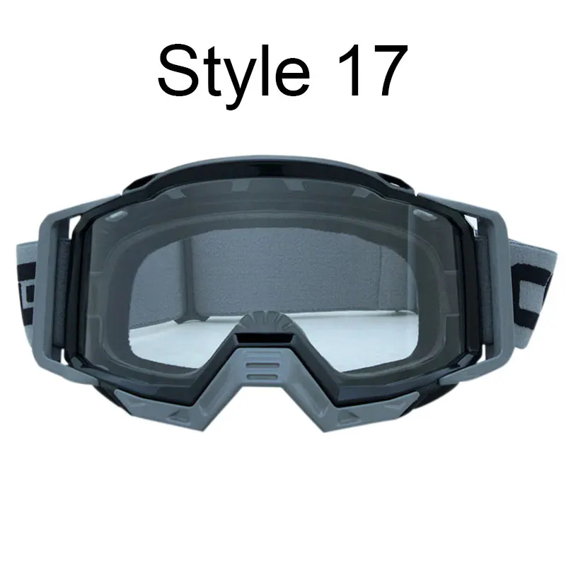 Goggles Glasses 17 Мотоцикл стекло es очки шлем для мотокросса c очками MX мото Байк ATV Лыжный спорт на открытом воздухе стеклянный скутер Googles маска для KTM - Цвет: Goggles Glasses 17