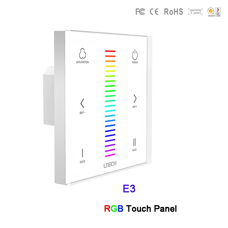 E1/E1S/E2/E3/E3S настенное крепление 2.4GH RF Затемнение/CT/RGB led переключатель сенсорной