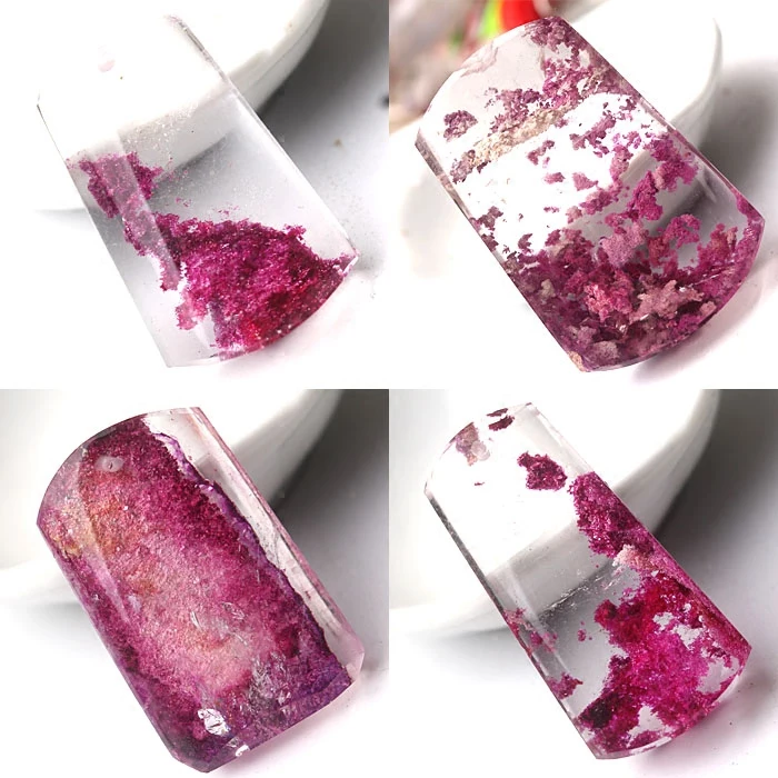 Beautiful Unique Natural Purple Pink Ghost Phantom Quartz Crystal Specimen healing pendant -Random 1pcs | Дом и сад