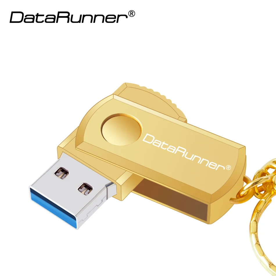 Новый Usb 3 0 DataRunner металлический флеш накопитель вращение USB флешка 8 ГБ 16 32 64 Гб 128 256