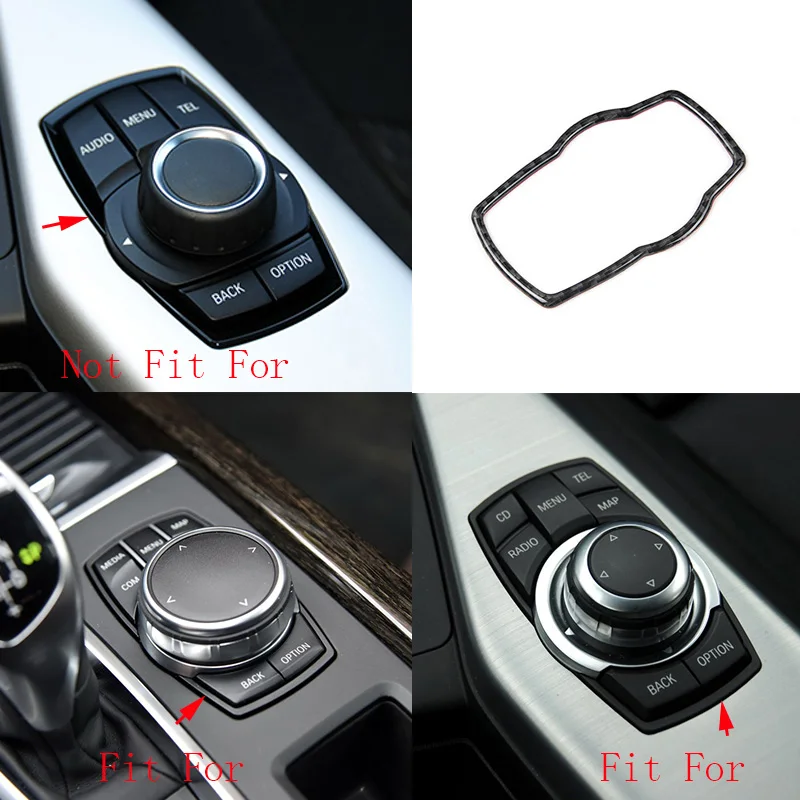 Декоративная накладка для пуговиц из натурального углеродного волокна BMW 7 Series F01