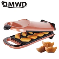 dmwd electric multifunctional cartoon waffle cake maker automatic non stick muffin pancake baking machine crepe cooker breakfast