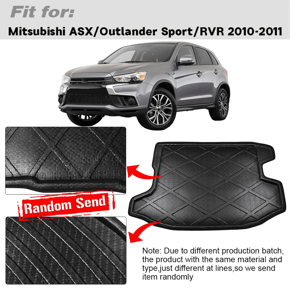 Фото Buildreamen2 для Mitsubishi ASX/Outlander Sport/RVR 2010 2011, автомобильный коврик в багажник, поднос для багажника, грузовой напольный ковер, защита от грязи №2