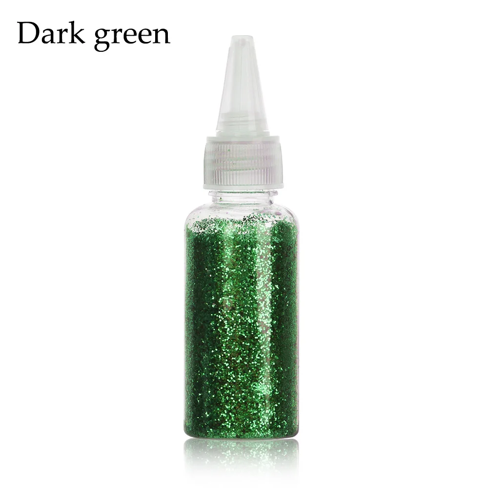Dark green 30 мл красивый градиентный пигмент с блестками Вода Масло песок живопись Блеск порошок блесток лазерный порошок двойного назначения пигмент DIY ремесло - Цвет: Dark green