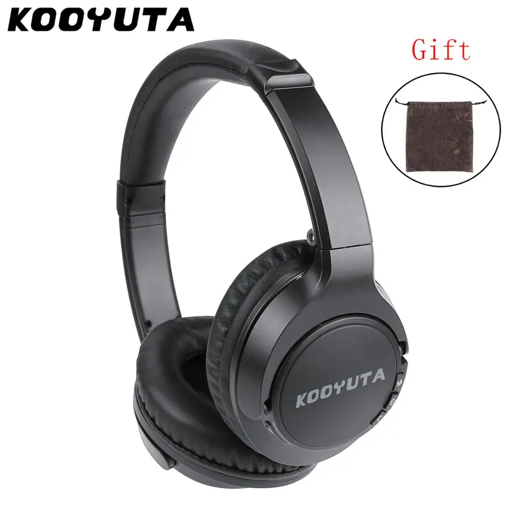 KOOYUTA портативные Bluetooth наушники складные беспроводные наушники стерео музыка с микрофоном Поддержка TF fm-радио для sony и крюк уха