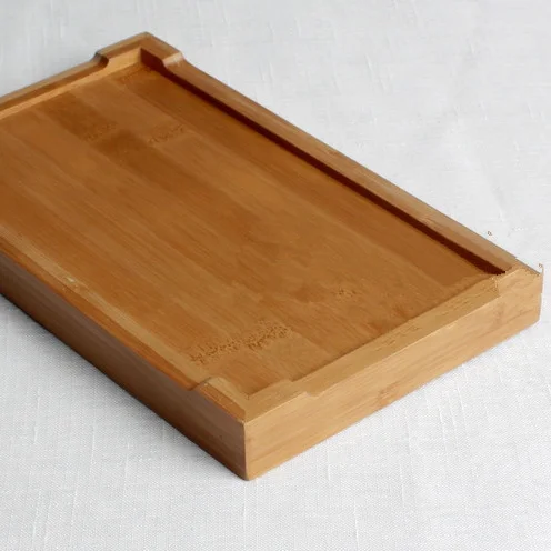 Деревянный поднос для чая фруктовый поддон бамбук кунг фу водонепроницаемый