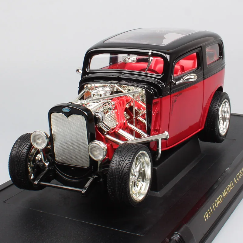 

Винтажная Модель Ford в масштабе 1/18, модель A custom A bone Tudor седан 1931, литые автомобили, модели автомобилей, игрушки, Реплика автомобиля для детей