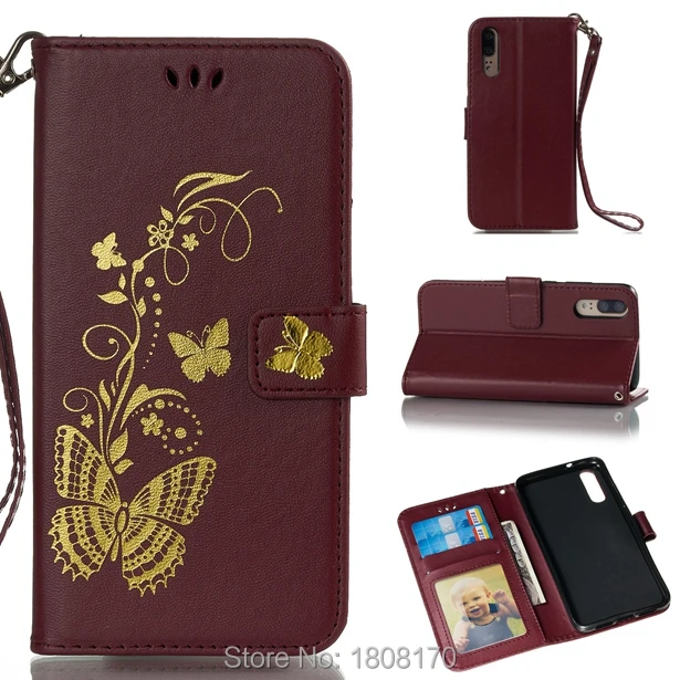 Кожаный чехол кошелек C ku Butterfly для Samsung Galaxy S9 Plus J2 Pro 2018 NOKIA 2 7 9 6 подставка 1