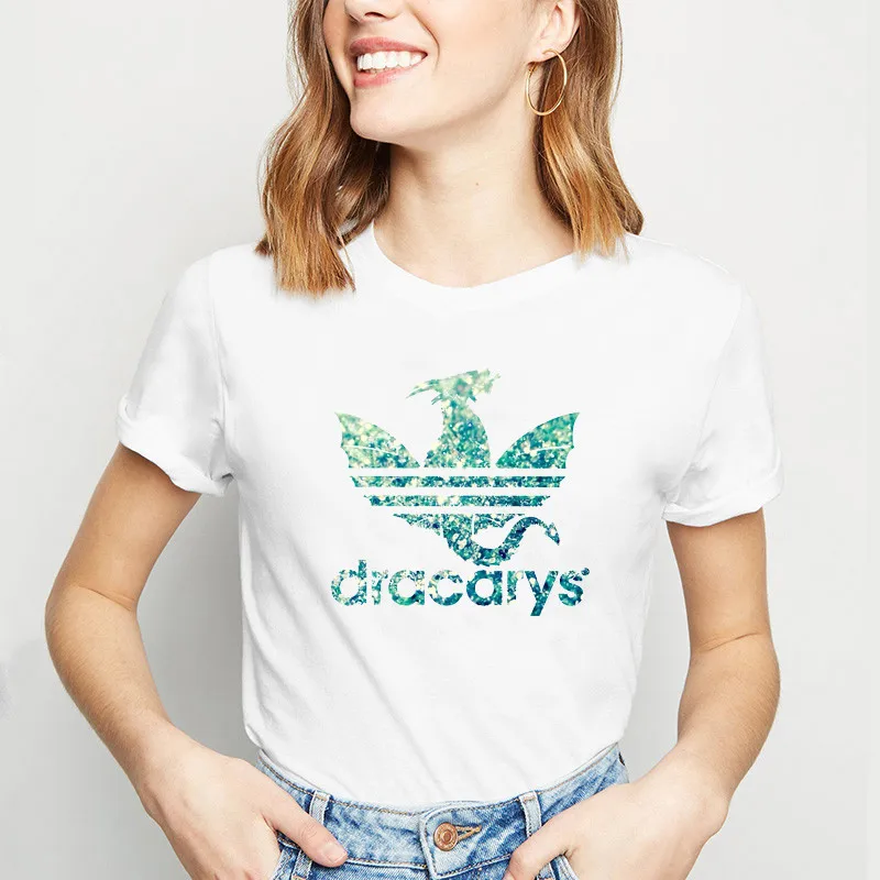 xb42207 Dracarys Футболка женская мама драконов белая с принтом vogue Футболка camiseta летние топы dracarys Винтажная Футболка femme mujer - Цвет: xb42207