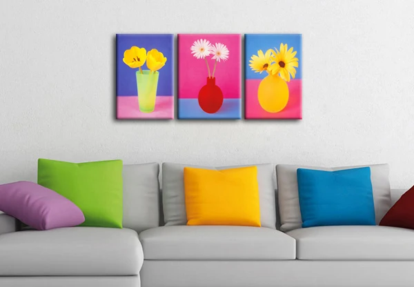 Оптовая продажа хорошая цена абстрактный комплект из 3 предметов картина с