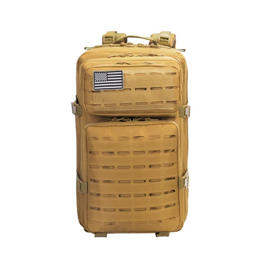 TAN 44л уличный Военный Тактический Рюкзак MOLLE, походный, охотничий, походный, для верховой езды, для путешествий, спортивный рюкзак, штурмовой ранец - Цвет: TAN