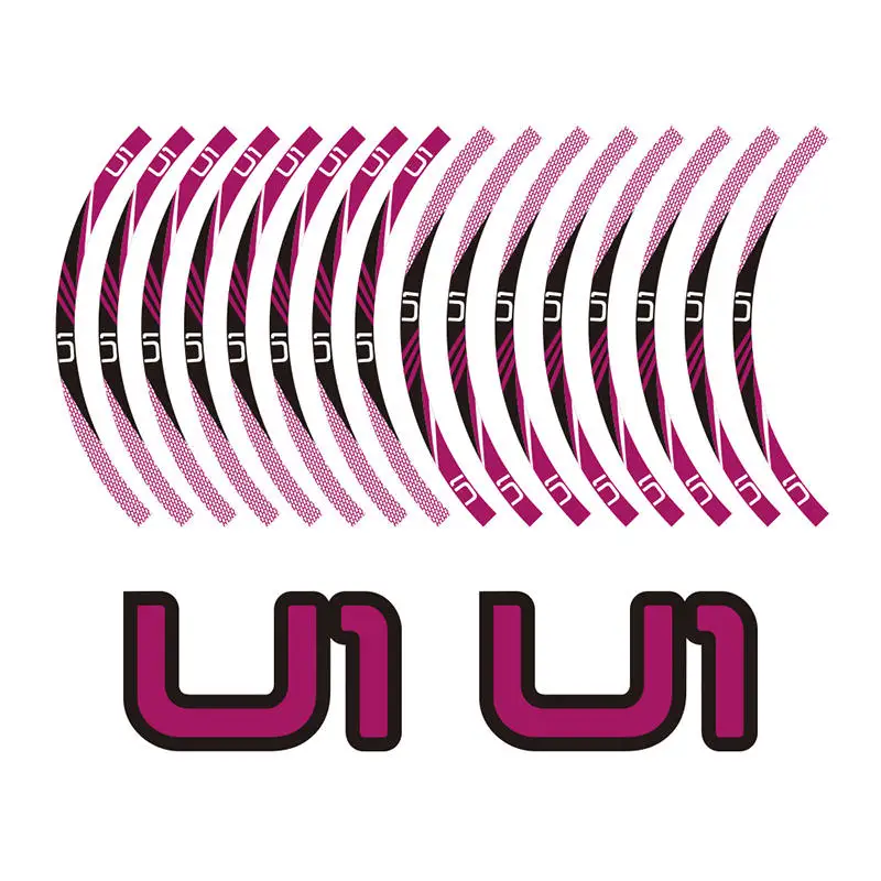 Многоцветный KODASKIN Motorcycle 2D Emblem Round Sticker Decal Big Wheel Rim for NIU U1 - Цвет: Многоцветный