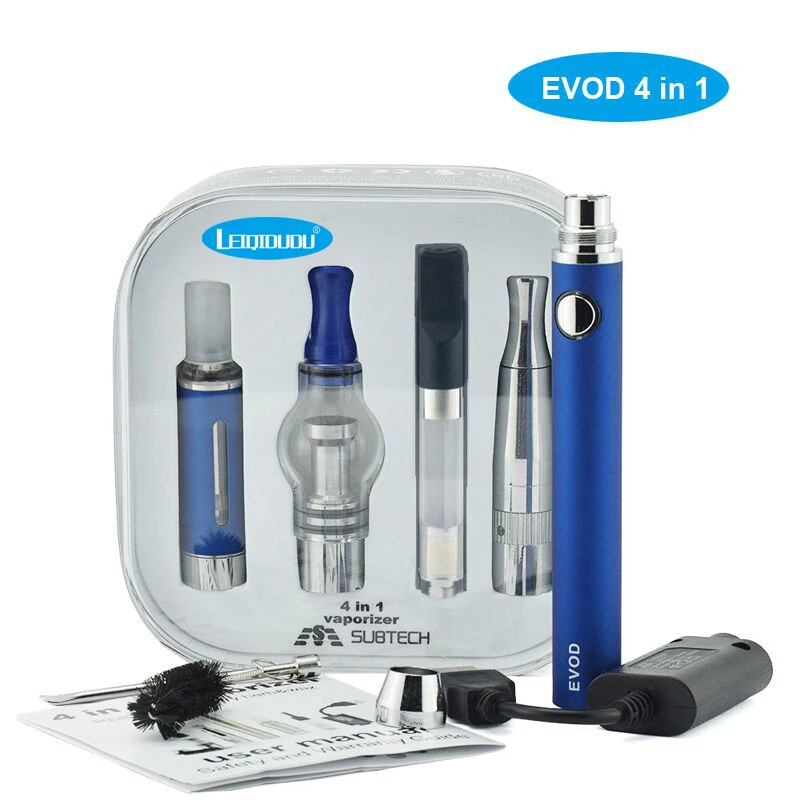 Leiqidudu 4 в 1 батарея evod с форсунками для масла воск сухой травы испаритель ручка