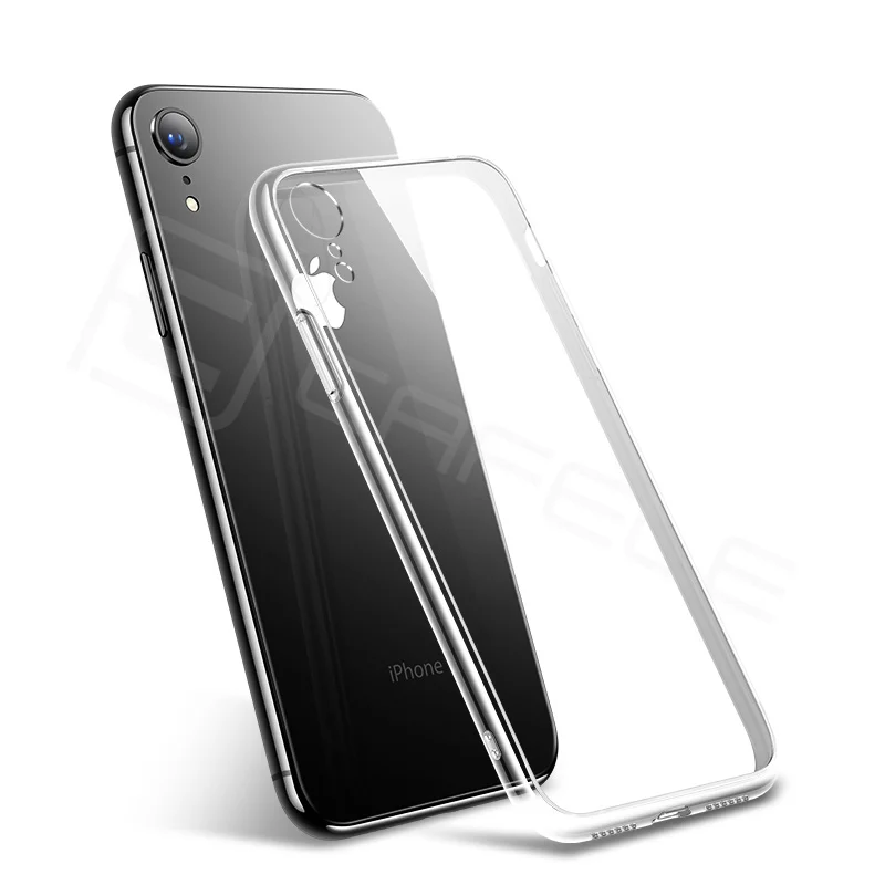 Transparent edge CAFELE чехол для телефона из закаленного стекла для iPhone Xr Xs Max 11 Pro Max, мягкий прозрачный чехол для iPhone 11 pro max - Цвет: Transparent edge