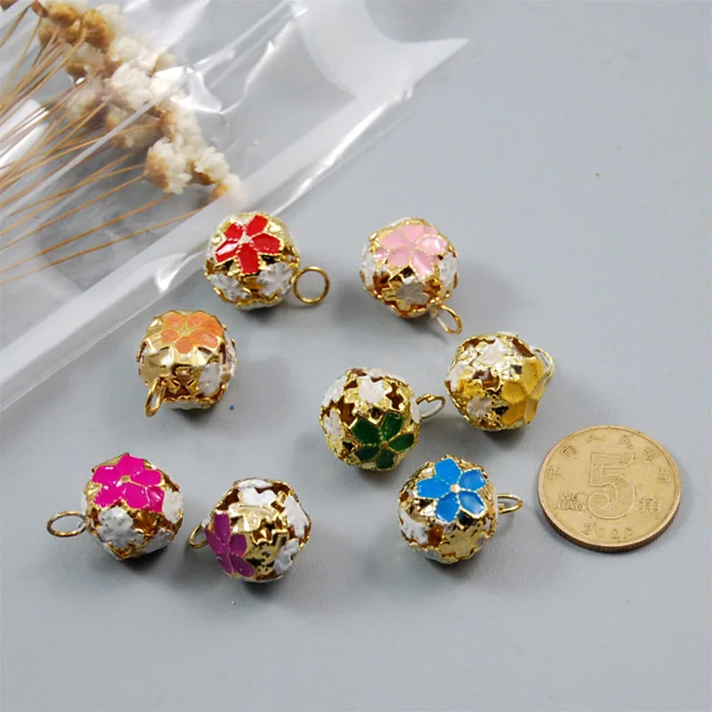 20 шт. цветные железные колокольчики для украшения новогодней елки DIY подвески в