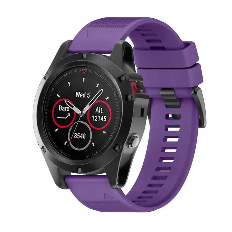 Сменный силиконовый ремешок для Garmin Fenix 5X GPS часы 26 мм резиновая петля