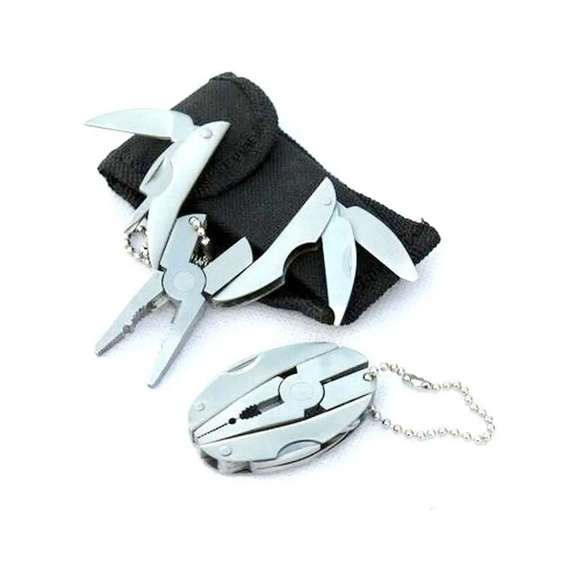 Foldaway брелок Карманный Многофункциональный набор инструментов мини плоскогубцы