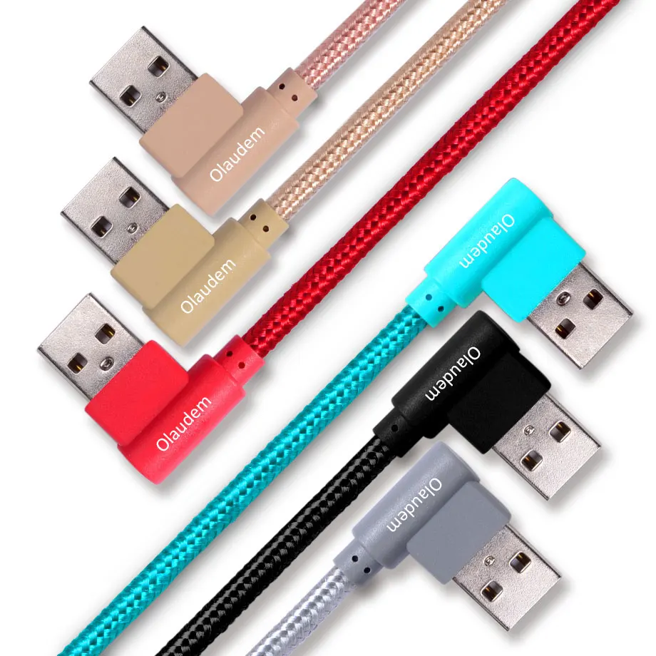 Шейные скобки... мобильного телефона кабель Тип usb C кабели 90 градусов быстрой