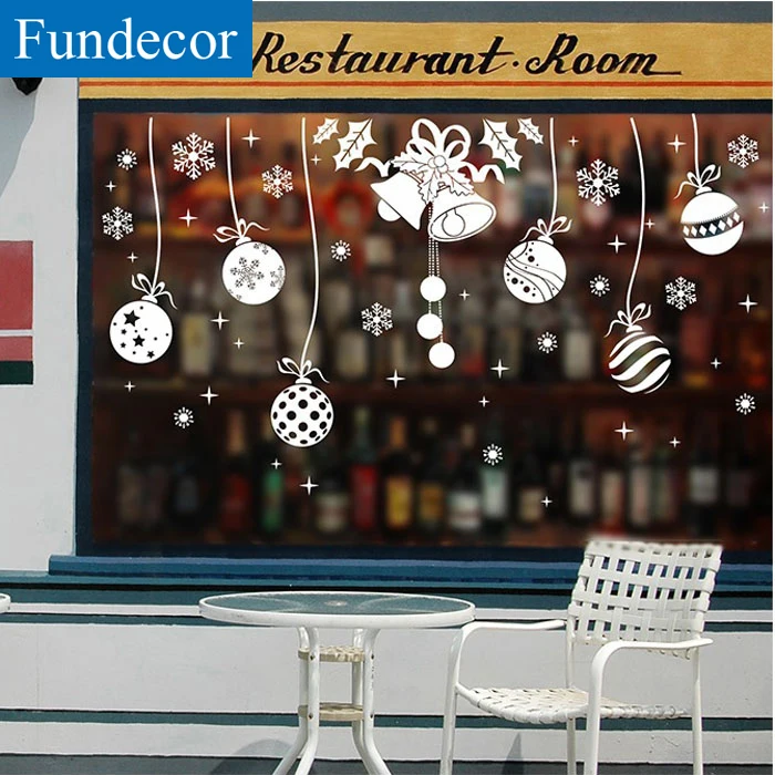 [Fundecoration] diy домашний декор Снежинка колокольчики Рождественский шар настенные