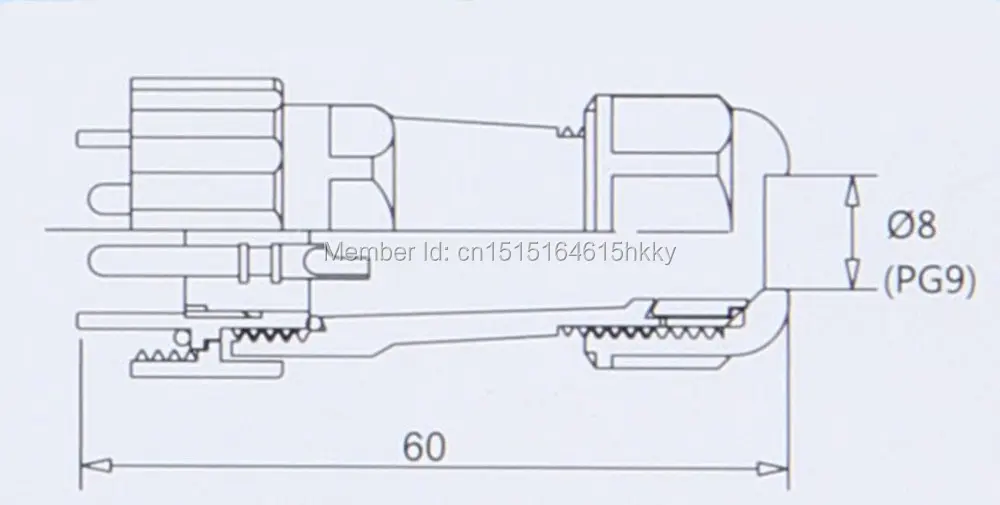 SD16 16 мм 3-контактный фланец водонепроницаемый авиационный разъем розетка прямо