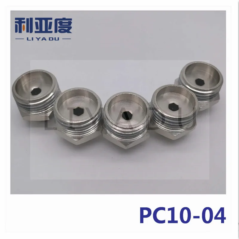 

20PCS / lot PC10-04 10mm to 1/2" Black/White/fast joint / pneumatic connector / copper connector / thread