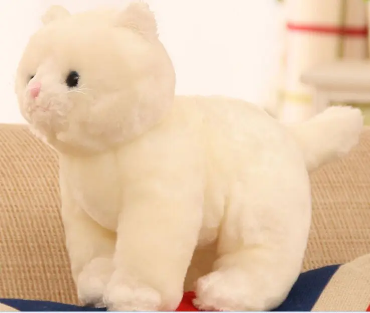 small cute plush white cat new creative high quality doll gift about 25cm | Игрушки и хобби