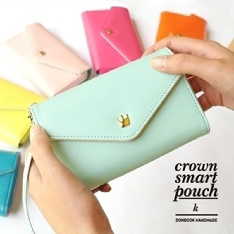 Маленькие кожаные кошельки для девушек европейские держатель карман сумка