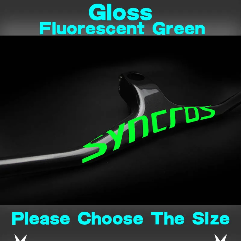 Black Green Gloss Syn Custom Champion MTB велосипедный стояк-17 градусов однообразный Интегрированный руль со стволом 3 к черный матовый углеродный MTB руль - Цвет: Black Green Gloss