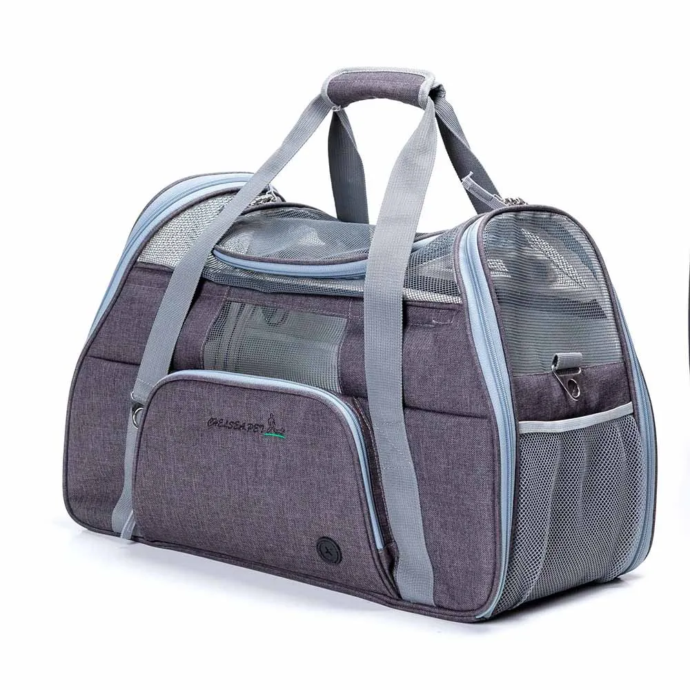 Dark gray Pet Портативный собака путешествия рюкзак для спорта на открытом воздухе для верховой езды Пеший туризм открытый Pet Сумки из натуральной кожи - Цвет: Dark gray